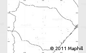 Blank Simple Map of Muanza, no labels