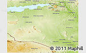 Physical 3D Map of Cahora Bassa