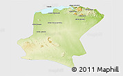 Physical 3D Map of Cahora Bassa, single color outside