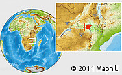 Physical Location Map of Cahora Bassa