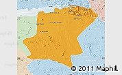Political Map of Cahora Bassa, lighten