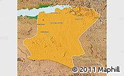 Political Map of Cahora Bassa, satellite outside
