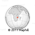 Outline Map of Cahora Bassa