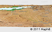 Satellite Panoramic Map of Cahora Bassa