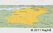 Savanna Style Panoramic Map of Cahora Bassa