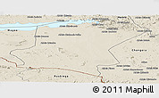 Shaded Relief Panoramic Map of Cahora Bassa