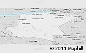 Silver Style Panoramic Map of Cahora Bassa