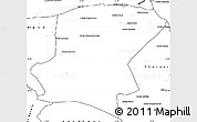 Blank Simple Map of Cahora Bassa