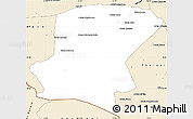 Classic Style Simple Map of Cahora Bassa