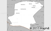 Gray Simple Map of Cahora Bassa