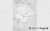 Silver Style 3D Map of Changara