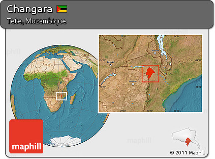 Satellite Location Map of Changara