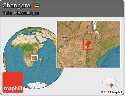 Satellite Location Map of Changara