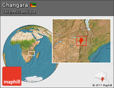 Satellite Location Map of Changara