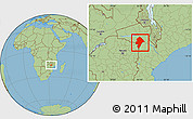 Savanna Style Location Map of Changara