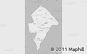 Gray Map of Changara, single color outside