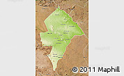 Physical Map of Changara, satellite outside