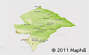 Physical Panoramic Map of Changara, cropped outside