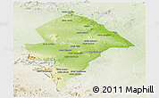 Physical Panoramic Map of Changara, lighten