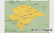 Savanna Style Panoramic Map of Changara