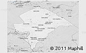 Silver Style Panoramic Map of Changara