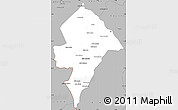 Gray Simple Map of Changara