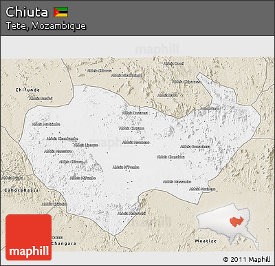 Classic Style 3D Map of Chiuta