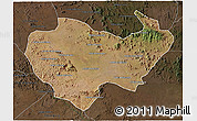Satellite 3D Map of Chiuta, darken
