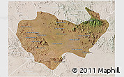 Satellite 3D Map of Chiuta, lighten