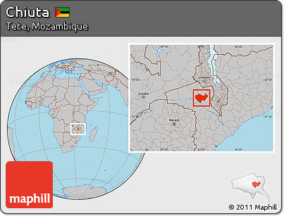 Gray Location Map of Chiuta