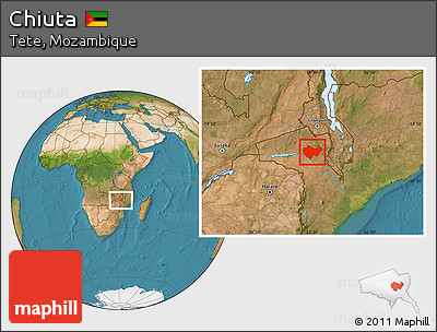 Satellite Location Map of Chiuta