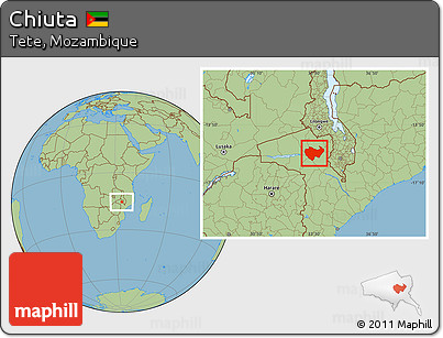 Savanna Style Location Map of Chiuta