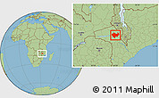 Savanna Style Location Map of Chiuta