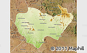 Physical Map of Chiuta, satellite outside