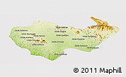 Physical Panoramic Map of Chiuta, cropped outside