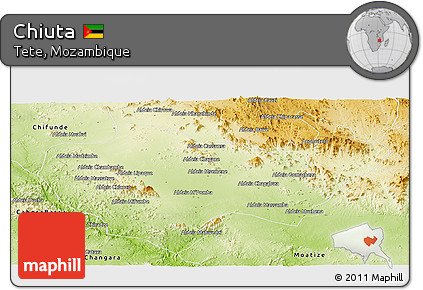 Physical Panoramic Map of Chiuta