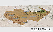 Satellite Panoramic Map of Chiuta, lighten