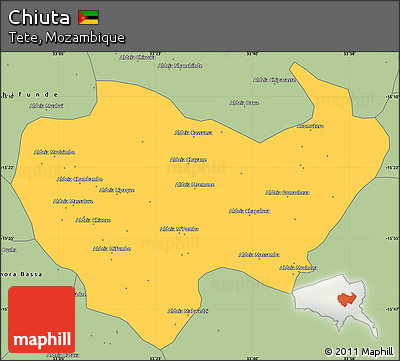 Savanna Style Simple Map of Chiuta