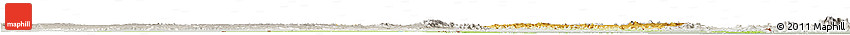 Physical Horizon Map of Tete, lighten, semi-desaturated