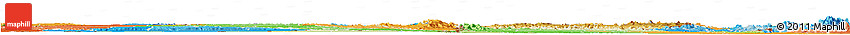 Physical Horizon Map of Tete, political shades outside