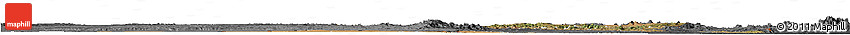 Satellite Horizon Map of Tete, darken, desaturated