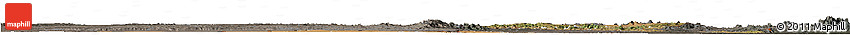 Satellite Horizon Map of Tete, darken, semi-desaturated