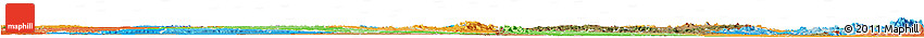 Satellite Horizon Map of Tete, political shades outside