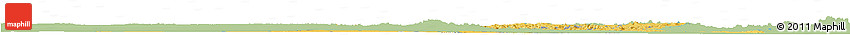 Savanna Style Horizon Map of Tete, single color outside