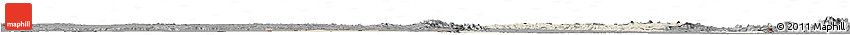 Shaded Relief Horizon Map of Tete, darken, desaturated
