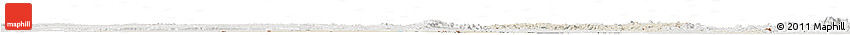 Shaded Relief Horizon Map of Tete, lighten, semi-desaturated