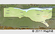 Physical 3D Map of Magoe, darken