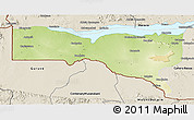 Physical 3D Map of Magoe, shaded relief outside