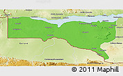 Political 3D Map of Magoe, physical outside