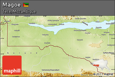 Physical Map of Magoe